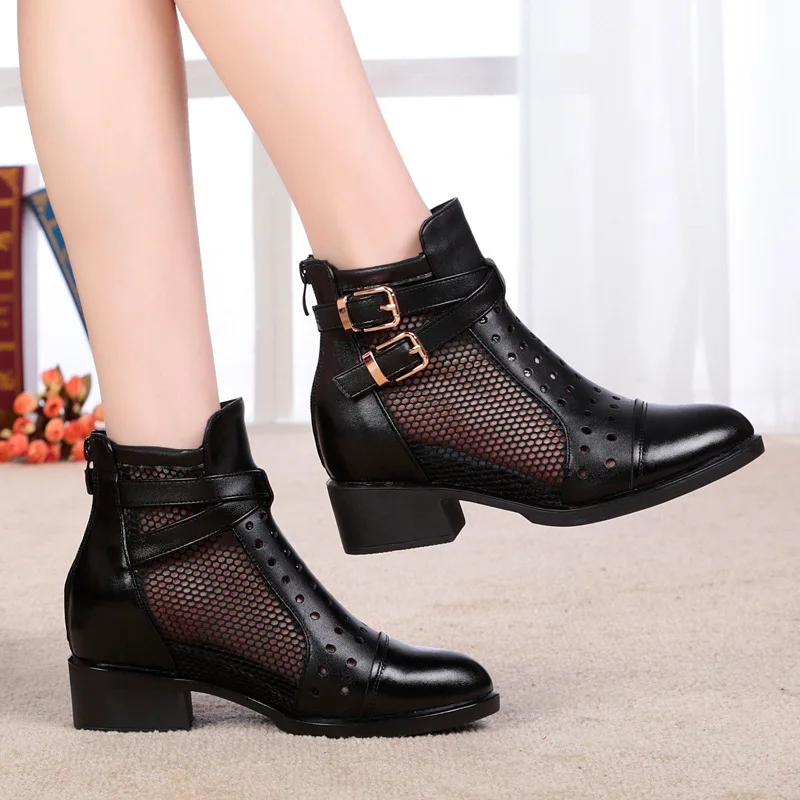 2019 Spring New Style WOMEN'S Boots Breathable Hollow out Women's Single Casual Gauze Chunky-Heel Large Size Mom Bootie
2019 Spring New Style WOMEN'S Boots Breathable Hollow out Women's Single Casual Gauze Chunky-Heel Large Size Mom Bootie
