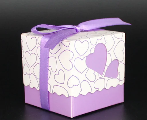 Free Shipping 100pcs high quality Purple heart candy box wedding favors boxes,paper box,favour gift (With ribbon)
Free Shipping 100pcs high quality Purple heart candy box wedding favors boxes,paper box,favour gift (With ribbon)