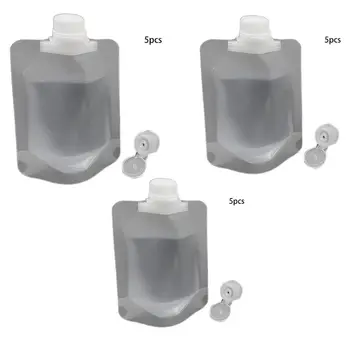 5Pcs Travel Refillable Lotion Empty Bag Transparent Squeezeable Pouch Portable Shampoo Shower Gel Hand Sanitizer Container with
5Pcs Travel Refillable Lotion Empty Bag Transparent Squeezeable Pouch Portable Shampoo Shower Gel Hand Sanitizer Container with