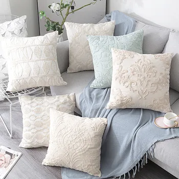 Beige Euro Rope Thread Embroidery Cushion Cover Home Decoration Linen Cotton Boho Style Ethnic Pillow Cover 50x50cm Pillow
Beige Euro Rope Thread Embroidery Cushion Cover Home Decoration Linen Cotton Boho Style Ethnic Pillow Cover 50x50cm Pillow