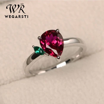 WEGARSTI 10 Colors 925 Silver Jewelry Zircon Stone Woman Colourful Precious Water Drop Shaped Seven Rainbow Ring Birthday Gift
WEGARSTI 10 Colors 925 Silver Jewelry Zircon Stone Woman Colourful Precious Water Drop Shaped Seven Rainbow Ring Birthday Gift