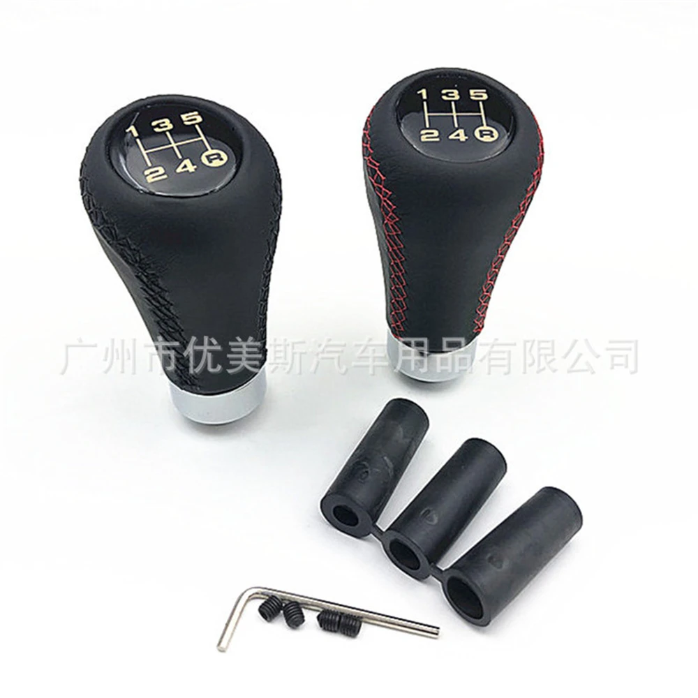 Universal 5 Speed 5R Car Red Line Leather AT MT Gear Shift Knob Aluminum Shifter Lever Black Knobs Fit For Honda Toyota Nissan
Universal 5 Speed 5R Car Red Line Leather AT MT Gear Shift Knob Aluminum Shifter Lever Black Knobs Fit For Honda Toyota Nissan