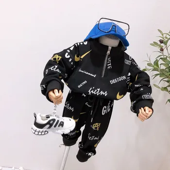 Wholesale Kids Clothes Boy Winter Clothing Set Thicken Sweatshirts +Pants 2pieces Children Sport Suit Boys Tracksuit
Wholesale Kids Clothes Boy Winter Clothing Set Thicken Sweatshirts +Pants 2pieces Children Sport Suit Boys Tracksuit