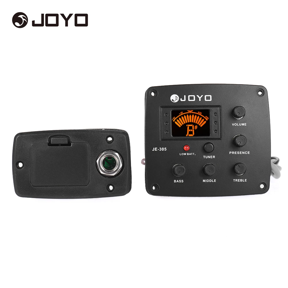 JOYO JE-305 Acoustic Guitar Piezo Pickup Preamp 4-Band EQ Equalizer Tuner System with LCD Display
JOYO JE-305 Acoustic Guitar Piezo Pickup Preamp 4-Band EQ Equalizer Tuner System with LCD Display