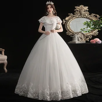High Quality Elegant Princess Ball Gown Lace Wedding Dresses Vintage jacket With Sleeves Bridal wedding Gowns Plus Size 2019
High Quality Elegant Princess Ball Gown Lace Wedding Dresses Vintage jacket With Sleeves Bridal wedding Gowns Plus Size 2019