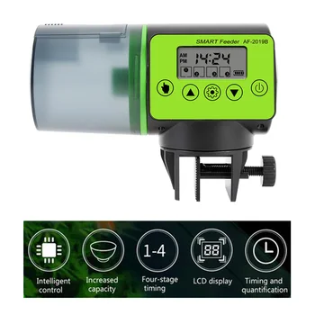 Smart Automatic Fish Feeder Aquarium Feeder Fish Tank Auto Feeding Dispenser with LCD Indicates Timer Aquarium Accessories
Smart Automatic Fish Feeder Aquarium Feeder Fish Tank Auto Feeding Dispenser with LCD Indicates Timer Aquarium Accessories