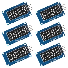 6 PCs 0.36 Inch TM1637 LED Display Module For Arduino 7 Segment 4 Bits Clock RED Anode Digital Tube Four Serial Driver Board
6 PCs 0.36 Inch TM1637 LED Display Module For Arduino 7 Segment 4 Bits Clock RED Anode Digital Tube Four Serial Driver Board