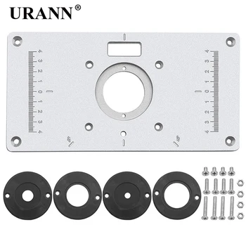 URANN 1pcs Router Table Insert Plate Aluminum Alloy Trimming Machine Flip Board DIY woodworking Bench Tools with Ruler
URANN 1pcs Router Table Insert Plate Aluminum Alloy Trimming Machine Flip Board DIY woodworking Bench Tools with Ruler
