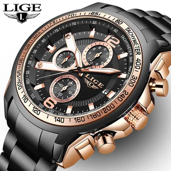 LIGE 2020 New Fashion Business Quartz Men Watch Stainless Steel Waterproof Wristwatch Male Military Watch Man Relogio Masculino 
LIGE 2020 New Fashion Business Quartz Men Watch Stainless Steel Waterproof Wristwatch Male Military Watch Man Relogio Masculino