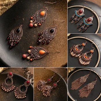 Vintage Boho Ethinic Rose Golden Hanging Dangle Drop Earrings for Women Female 2019 Indian Brincos Statement Jewelry Accessories
Vintage Boho Ethinic Rose Golden Hanging Dangle Drop Earrings for Women Female 2019 Indian Brincos Statement Jewelry Accessories