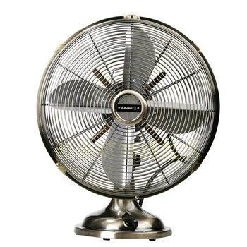 Retro Metal Fan Bronze Color Electric Fan Table Fan Mini Nostalgic Desktop Compact Fan