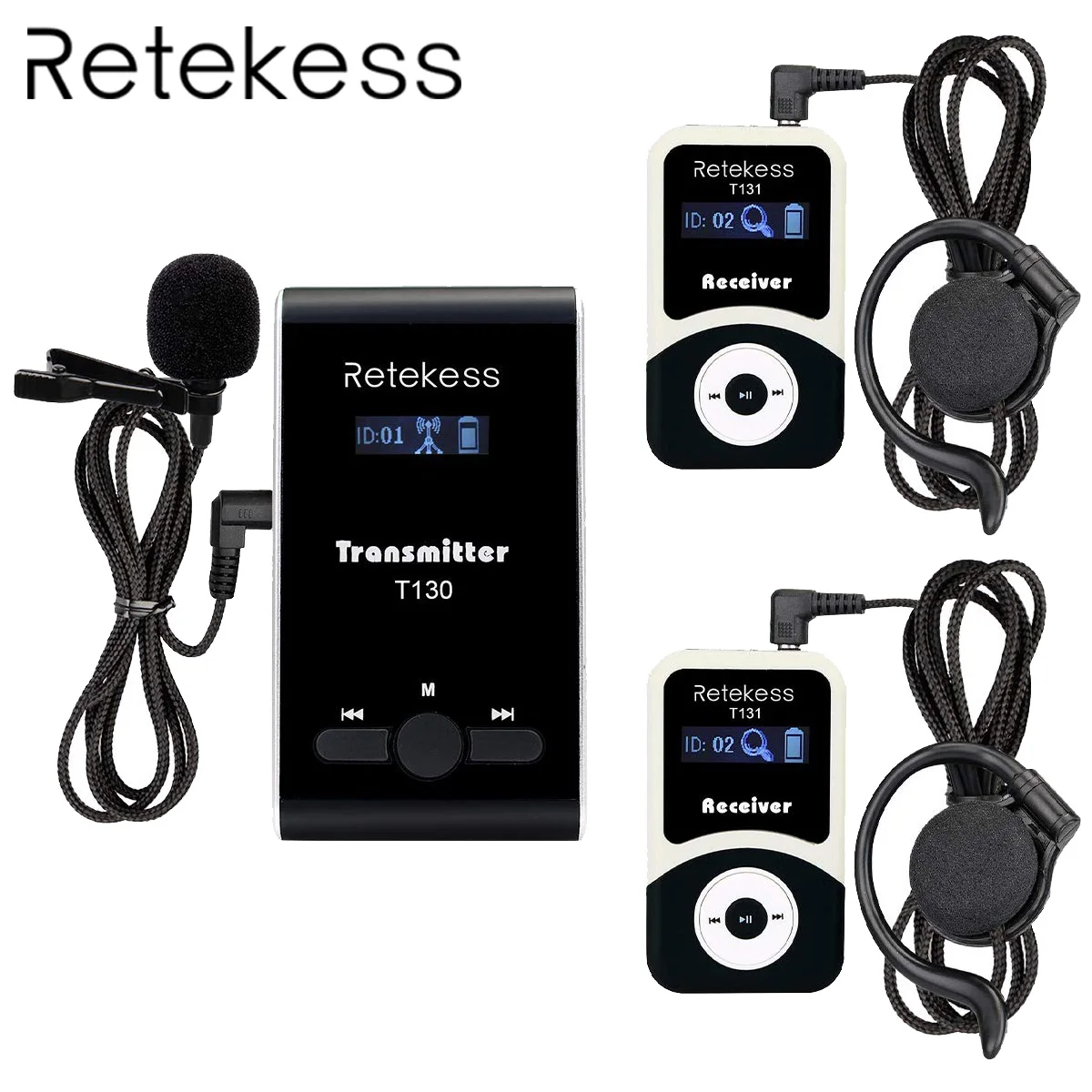 Retekess T130 99 Channel Wireless Tour Guide System Church Translation System Long Range For Conference Training Church
Retekess T130 99 Channel Wireless Tour Guide System Church Translation System Long Range For Conference Training Church