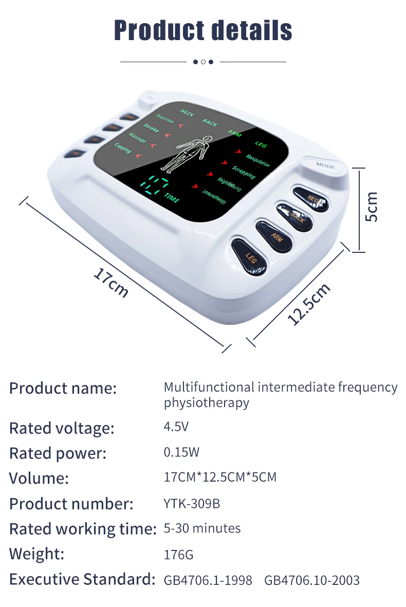 Generic Electronic Pulse Massager Acupuncture Muscle Stimulator
