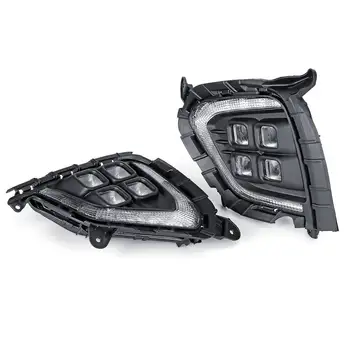 Hot Pair LED Daytime Running Light Left Right fog DRL w/ yellow turning signal lamp DRL For Hyundai Creta IX25 2017 2018 car sty
Hot Pair LED Daytime Running Light Left Right fog DRL w/ yellow turning signal lamp DRL For Hyundai Creta IX25 2017 2018 car sty