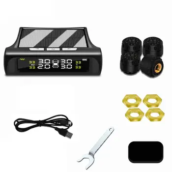 Car Tire Pressure Monitoring Tpms Wireless High Precision Solar External Buzzer Alarm Tire Pressure Detector
Car Tire Pressure Monitoring Tpms Wireless High Precision Solar External Buzzer Alarm Tire Pressure Detector