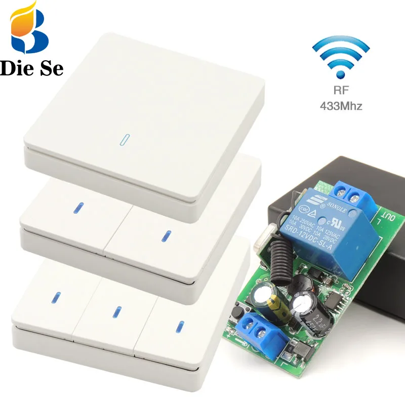 433Mhz 86 Wall Light Switch Smart rf Wireless Remote Control Switch 110V 220V 2200W Relay Receiver ,for Ceiling Lamp \ Bulb\ LED
433Mhz 86 Wall Light Switch Smart rf Wireless Remote Control Switch 110V 220V 2200W Relay Receiver ,for Ceiling Lamp \ Bulb\ LED