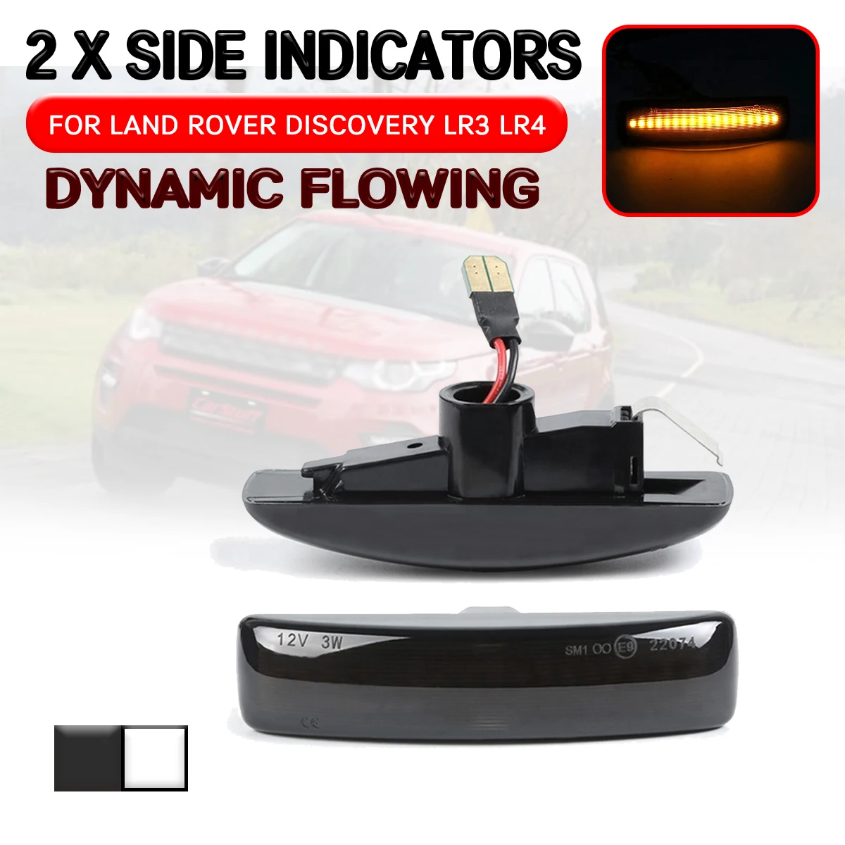 For Land Rover Discovery 3,4 For Freelander 2 For Range Rover Sport LED Dynamic Side Marker Light Flowing Turn Signal Light Lamp
For Land Rover Discovery 3,4 For Freelander 2 For Range Rover Sport LED Dynamic Side Marker Light Flowing Turn Signal Light Lamp
