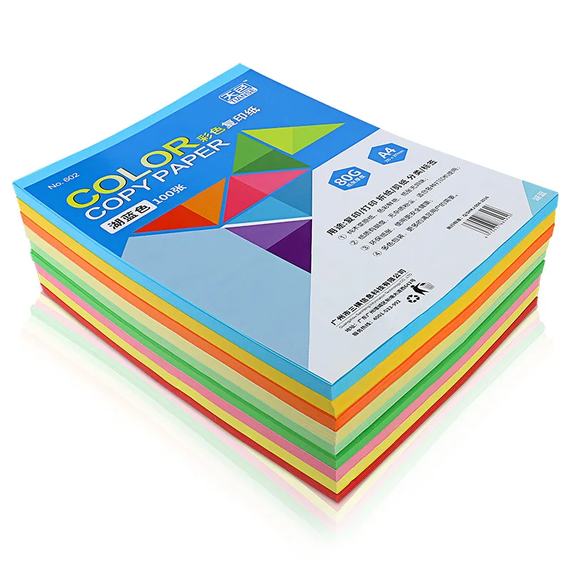 Sky Color Copy Paper A4 Printing Paper 80G Color Paper Colored Paper Pink Yellow Green Blue Paper Cutting Handmade Paper Folding
Sky Color Copy Paper A4 Printing Paper 80G Color Paper Colored Paper Pink Yellow Green Blue Paper Cutting Handmade Paper Folding