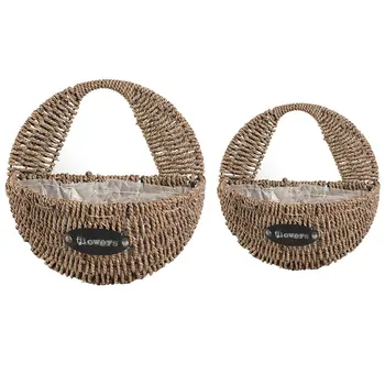 Plants Garden Wall Hanging Flower Basket Desktop Holder Portable Indoor Straw Woven Home Pastoral Planter Decorative
Plants Garden Wall Hanging Flower Basket Desktop Holder Portable Indoor Straw Woven Home Pastoral Planter Decorative