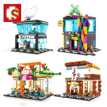 City Mini Street Series Educational MOC Building Blocks technic Bricks Apple Store Food store Diy Brick Toys For Children Gifts 
City Mini Street Series Educational MOC Building Blocks technic Bricks Apple Store Food store Diy Brick Toys For Children Gifts