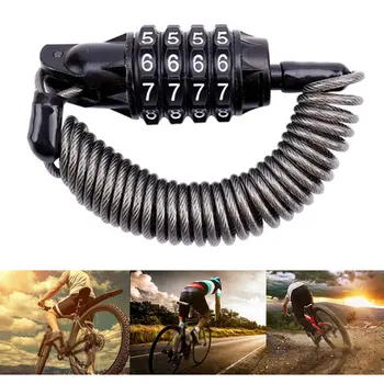 Mini Spring Bike Lock Password Anti-theft Bicycle Code Lock Spring Security Lock 4 Digit Code Combination Tough Ring Lock
Mini Spring Bike Lock Password Anti-theft Bicycle Code Lock Spring Security Lock 4 Digit Code Combination Tough Ring Lock