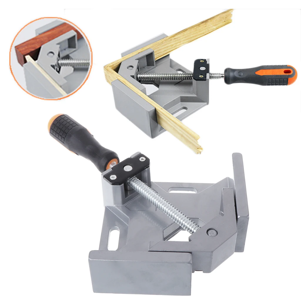 90 Degree Corner Right Angle Clamp Woodworking Vice Wood Metal Welding Gussets
