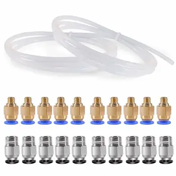 3D Printer 4mm OD PTFE Teflon Tube 4M + 10Pcs PC4-M6 Quick Fitting + 10Pcs PC4-M10 Male Straight Pneumatic Push Fitting 1.75mm
3D Printer 4mm OD PTFE Teflon Tube 4M + 10Pcs PC4-M6 Quick Fitting + 10Pcs PC4-M10 Male Straight Pneumatic Push Fitting 1.75mm