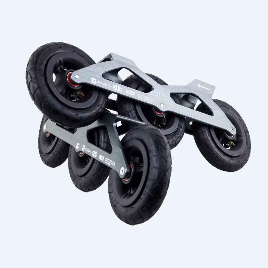 

100% Original Powerslide Kizer SUV Speed Skate Frames 3*125mm 295mm With 125mm Chargeable Wheels For 165mm Distance Patines Base