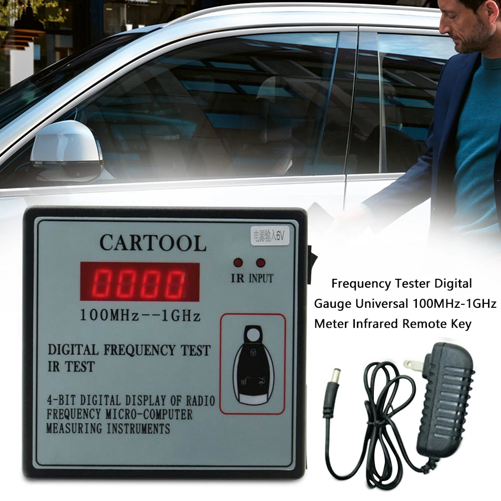 100MHz-1GHz With Plug Frequency Tester Digital Gauge Meter Infrared Remote Key Portable Measuring Instruments Detector Universal
100MHz-1GHz With Plug Frequency Tester Digital Gauge Meter Infrared Remote Key Portable Measuring Instruments Detector Universal