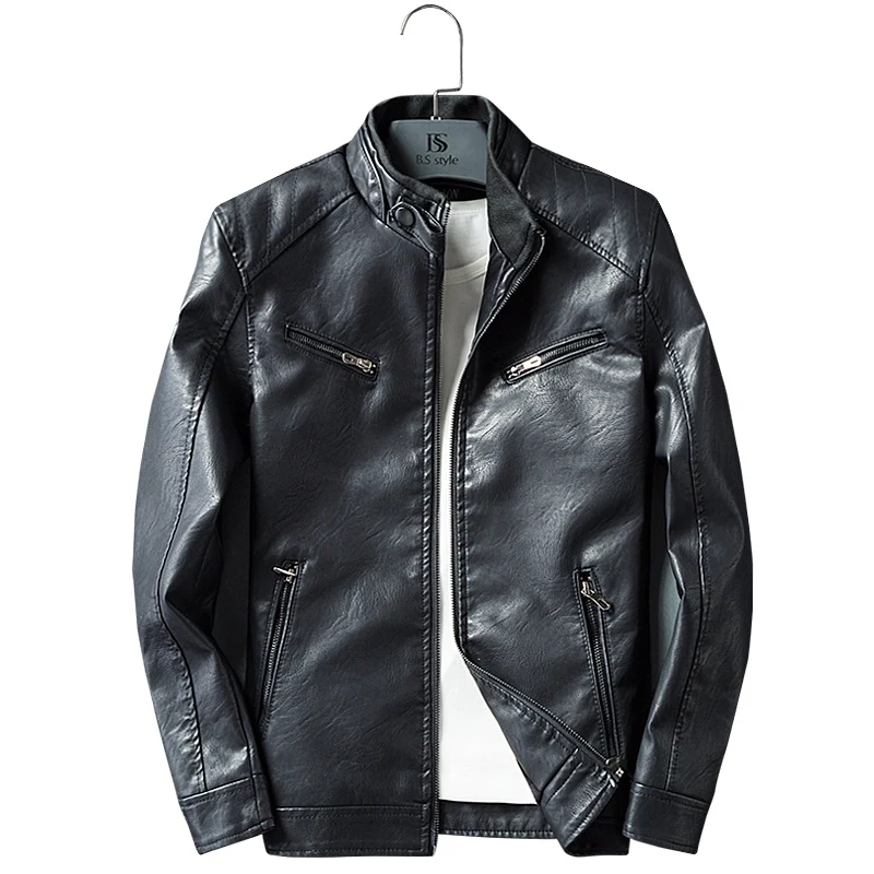 Men's Leather Jackets Autumn Spring New Casual Motorcycle PU Jacket Leather Coats Asian Size Long Jackets Drop Shipping C174
Men's Leather Jackets Autumn Spring New Casual Motorcycle PU Jacket Leather Coats Asian Size Long Jackets Drop Shipping C174