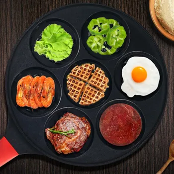Aluminum Alloy Frying Pan Non-stick Breakfast Pot Fried Face Animal Shaped Pancake Omelette Pan Seven Hole Flower Pot 
Aluminum Alloy Frying Pan Non-stick Breakfast Pot Fried Face Animal Shaped Pancake Omelette Pan Seven Hole Flower Pot