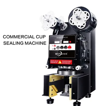 Multifunctional automatic paper cup plastic cup sealing machine Commercial beverage sealing machine Milk tea shop equipment 
Multifunctional automatic paper cup plastic cup sealing machine Commercial beverage sealing machine Milk tea shop equipment