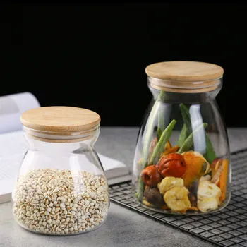 Glass Airtight Food Jar with Bamboo Lids Clear Canisters Kitchen Storage Bottles Tea Coffee Candy Mason Cans Cereals Containers
Glass Airtight Food Jar with Bamboo Lids Clear Canisters Kitchen Storage Bottles Tea Coffee Candy Mason Cans Cereals Containers