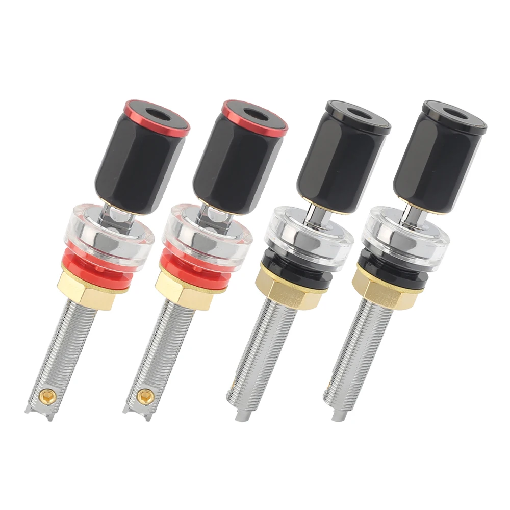 audiophile Rhodanise Rhodium plated loudspeaker Binding Posts speaker posts 4pieces per lot
audiophile Rhodanise Rhodium plated loudspeaker Binding Posts speaker posts 4pieces per lot