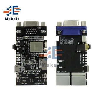 VGA32 V1.4 Controller PS/2 Mouse and Keyboard Controller Graphics Library Game Engine and ANSI / VT Terminal Module for ESP32
VGA32 V1.4 Controller PS/2 Mouse and Keyboard Controller Graphics Library Game Engine and ANSI / VT Terminal Module for ESP32