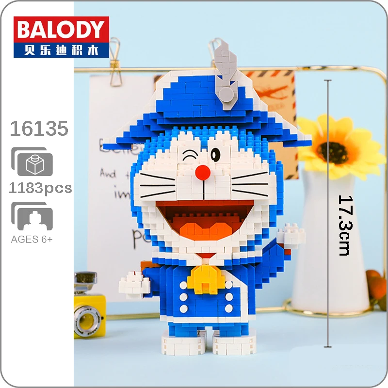 Balody Animal Cat Anime Doraemon Building Blocks Soldier Cat 3D Model DIY Mini Diamond Bricks Assemble Toy for Boys Gifts
Balody Animal Cat Anime Doraemon Building Blocks Soldier Cat 3D Model DIY Mini Diamond Bricks Assemble Toy for Boys Gifts
