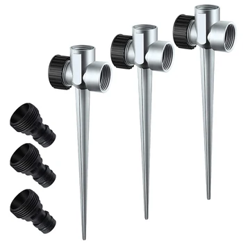 3 Packs of 1/2 Inch Threaded Lawn Sprinklers for Garden Sprinklers for Watering the Yard, Lawn and Grass
3 Packs of 1/2 Inch Threaded Lawn Sprinklers for Garden Sprinklers for Watering the Yard, Lawn and Grass