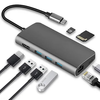 type-c to hdmi rj45 sd eight-in-one multi-function converter notebook usb-c docking station
type-c to hdmi rj45 sd eight-in-one multi-function converter notebook usb-c docking station