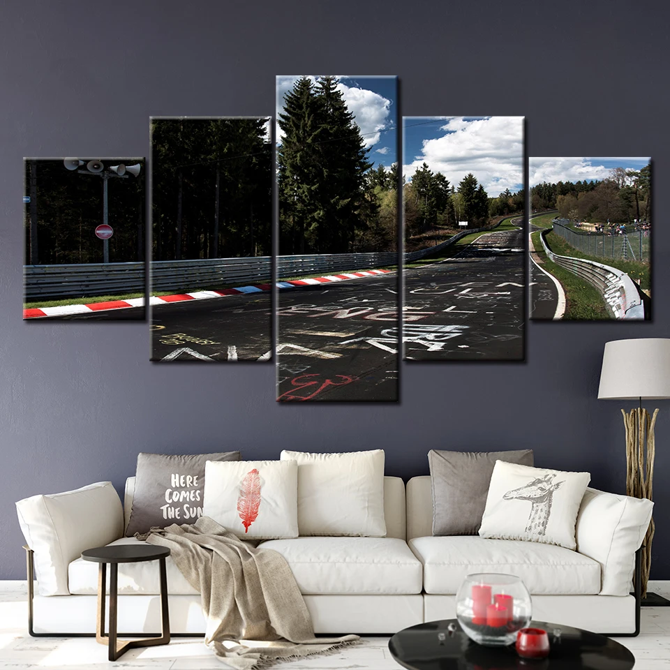 Canvas Printed Pictures Wall Art Painting 5 Panel Nurburgring Rally Road Home Decoration Module Poster For Living Room Framework
Canvas Printed Pictures Wall Art Painting 5 Panel Nurburgring Rally Road Home Decoration Module Poster For Living Room Framework