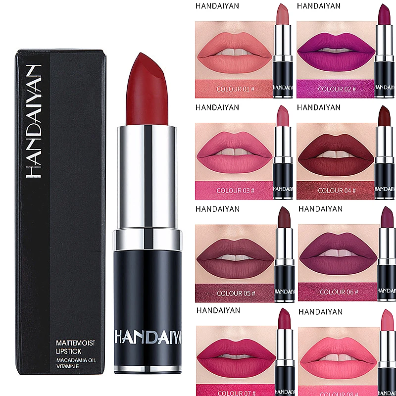 New Long Lasting Matte Lipstick Red Soft Matte Lip Cream Waterproof Mate Lip Make Up Nude Lipstick Lip Cosmetics Gift For Women
New Long Lasting Matte Lipstick Red Soft Matte Lip Cream Waterproof Mate Lip Make Up Nude Lipstick Lip Cosmetics Gift For Women