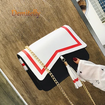 Fashion Tassel Pendant Women's Small Square Bag Cute Magic Sakura One Shoulder Messenger Bag Anime Chain Women's Handbag Wallet 
Fashion Tassel Pendant Women's Small Square Bag Cute Magic Sakura One Shoulder Messenger Bag Anime Chain Women's Handbag Wallet