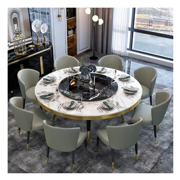 Nordic marble table round light luxury dining table designer post modern minimalist dining table
Nordic marble table round light luxury dining table designer post modern minimalist dining table