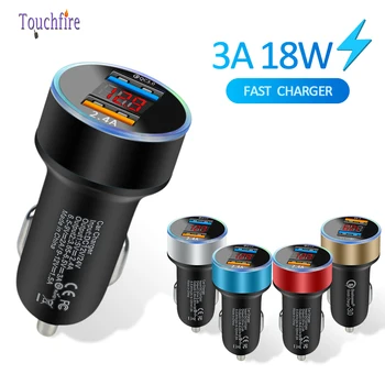 2Pcs/Lot QC3.0 2.4A 18W LCD Digital Display Dual USB Quick Car-Charger Universal LED Adapter for Mobile Phones Auto Tablet PC
2Pcs/Lot QC3.0 2.4A 18W LCD Digital Display Dual USB Quick Car-Charger Universal LED Adapter for Mobile Phones Auto Tablet PC