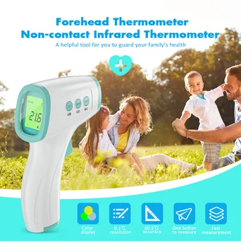 HT20 Pro Non-Contact Infrared Thermometer HD Color LCD Display 0.2℃ Accuracy Digital Thermometer Infrared Baby Adult Forehead
HT20 Pro Non-Contact Infrared Thermometer HD Color LCD Display 0.2℃ Accuracy Digital Thermometer Infrared Baby Adult Forehead