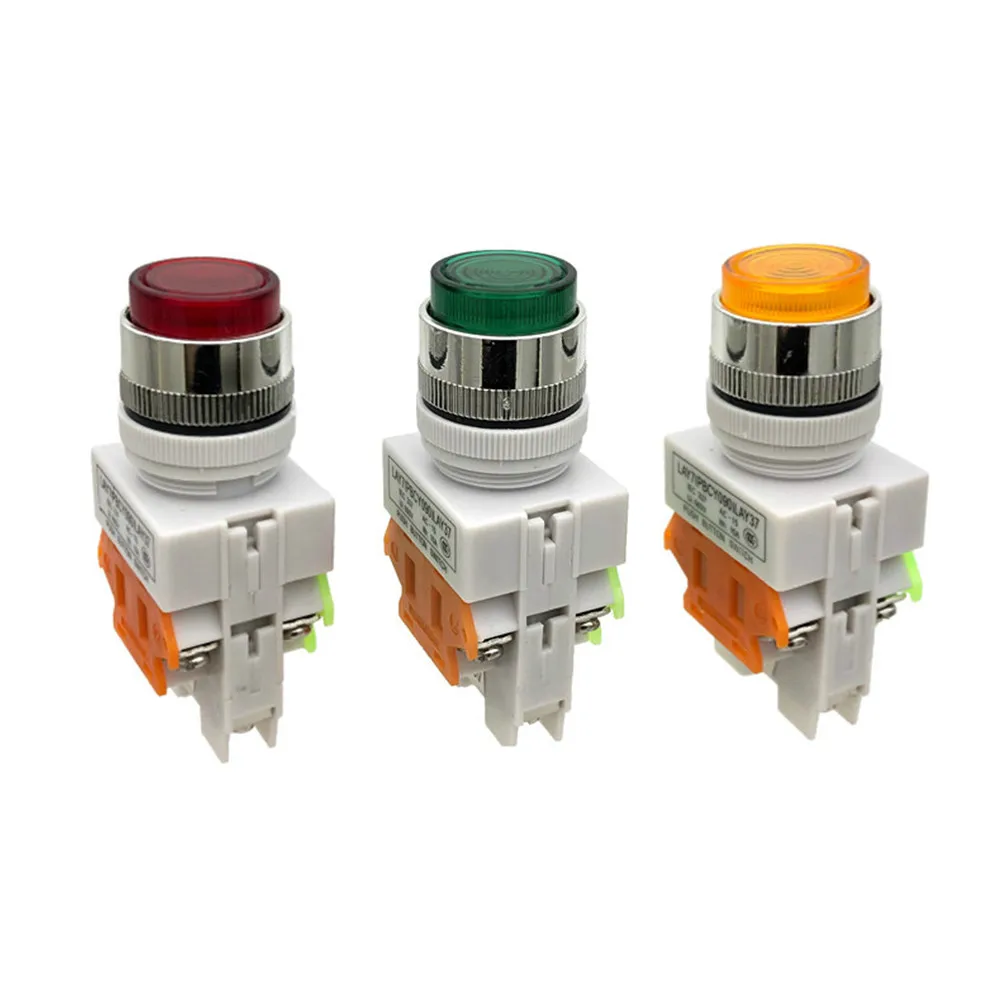 LAY37-11D 22mm Automatic Reset Button Switch with LED Lamp AC/DC 12V 24V 36V 48V 110V 220V 380V Red Green Blue White Yellow
LAY37-11D 22mm Automatic Reset Button Switch with LED Lamp AC/DC 12V 24V 36V 48V 110V 220V 380V Red Green Blue White Yellow