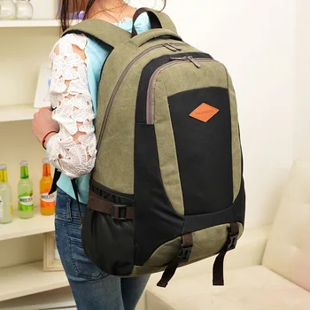Cross-border designed for 2018 new canvas double-shoulder bag Korean version of multi-function large-capacity double-shoulder
Cross-border designed for 2018 new canvas double-shoulder bag Korean version of multi-function large-capacity double-shoulder