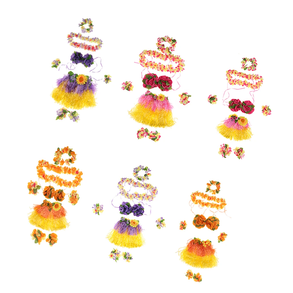 Plastic Hula Game Cheerleaders Dance Costume Grass Skirt Lei Beach Parties Plastic Hula Game Cheerleaders Dance Costume Grass Skirt Lei Beach Parties