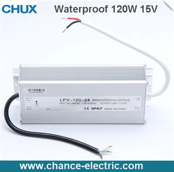 LED Water-Proof Type driver switching mode Power Supply SMPS 120w 15V (LPV-120W-15V)
LED Water-Proof Type driver switching mode Power Supply SMPS 120w 15V (LPV-120W-15V)