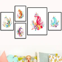 Colorful Flower Abstract Unicorn Nordic Posters And Prints Wall Art Canvas Painting Cartoon Wall Pictures For Kids Room Decor
Colorful Flower Abstract Unicorn Nordic Posters And Prints Wall Art Canvas Painting Cartoon Wall Pictures For Kids Room Decor