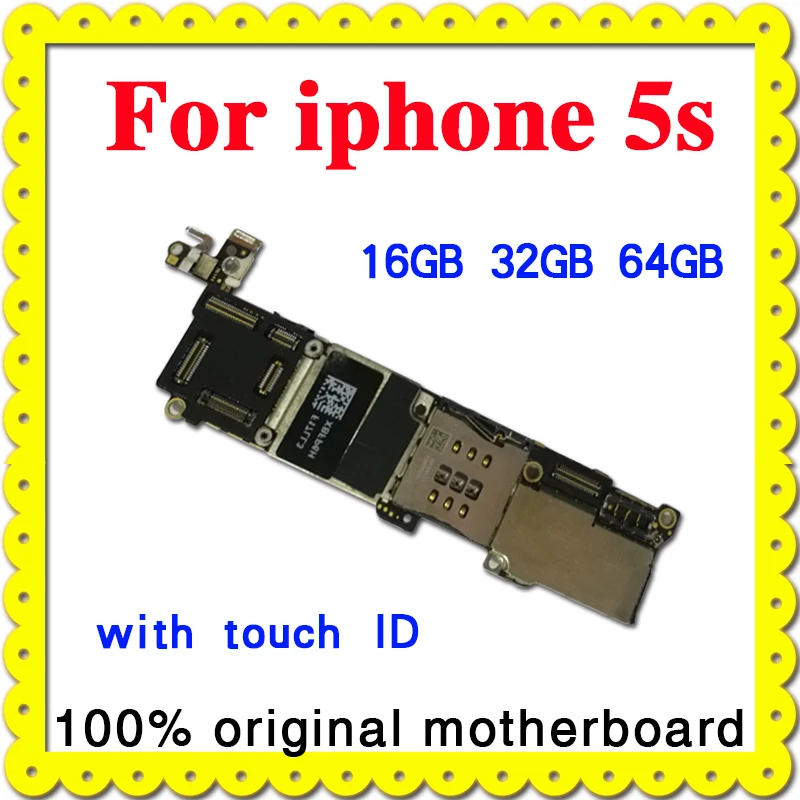 16GB 32GB 64GB Motherboard with / without touch ID for iphone 5S unlocked mainboard IOS System logic board with chips
16GB 32GB 64GB Motherboard with / without touch ID for iphone 5S unlocked mainboard IOS System logic board with chips